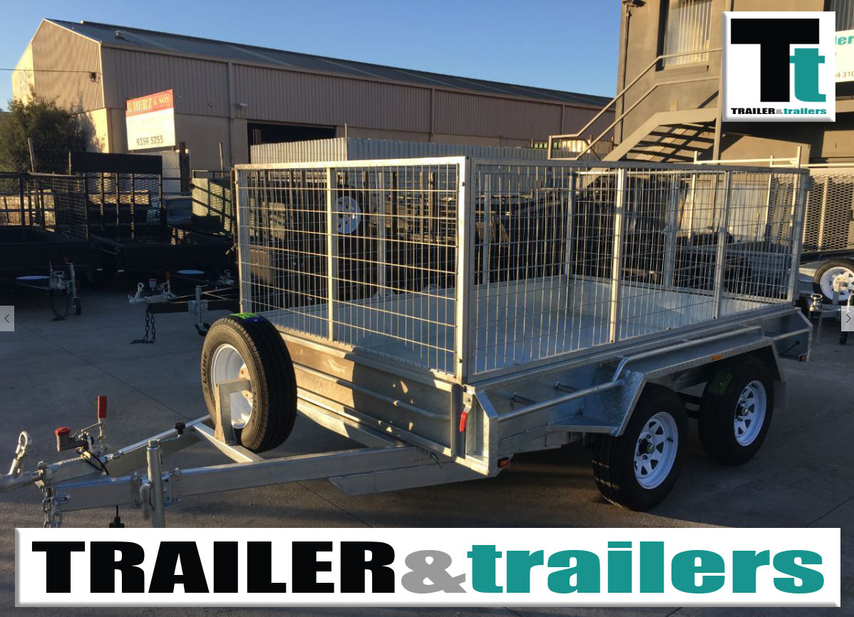 X Heavy Duty Tandem Box Ft Cage Galvanised Trailer For Sale Melbourne