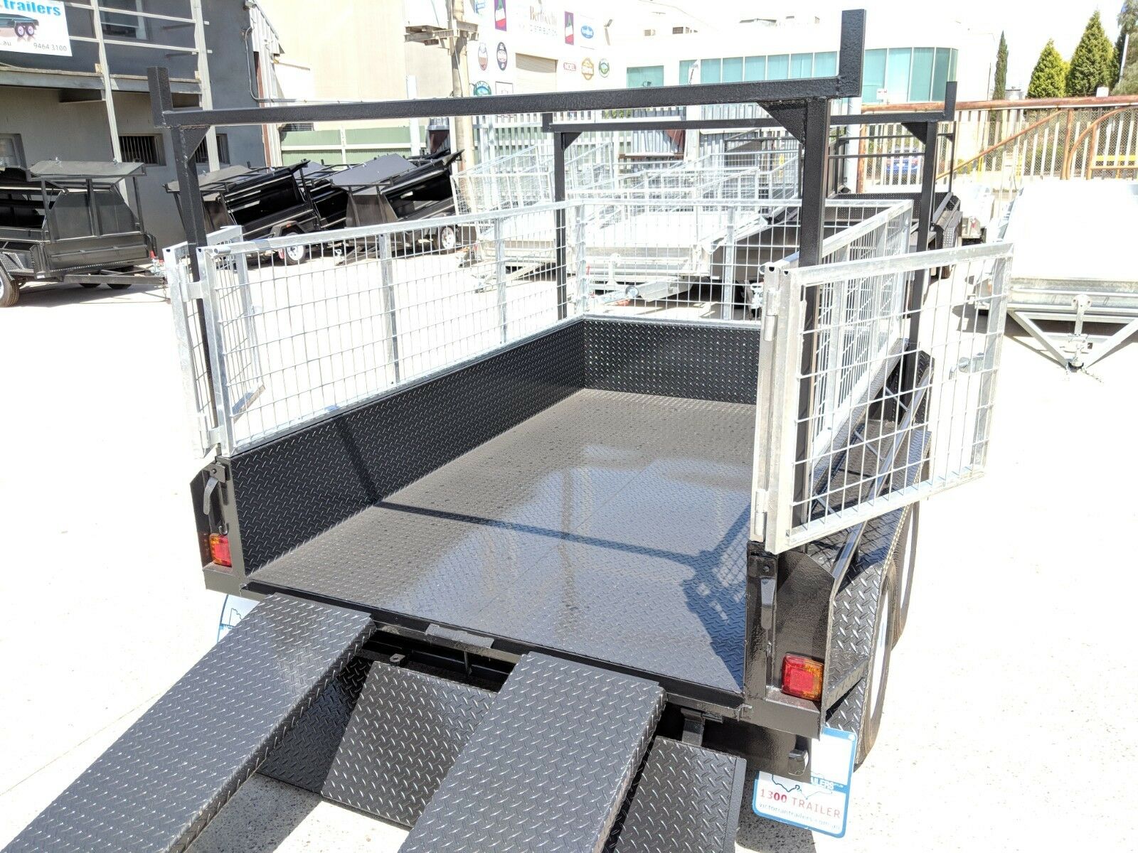 10x5 Heavy Duty Tandem All Purpose Trailer Cage, Rack & Ramps for Sale in Melbourne Victoria