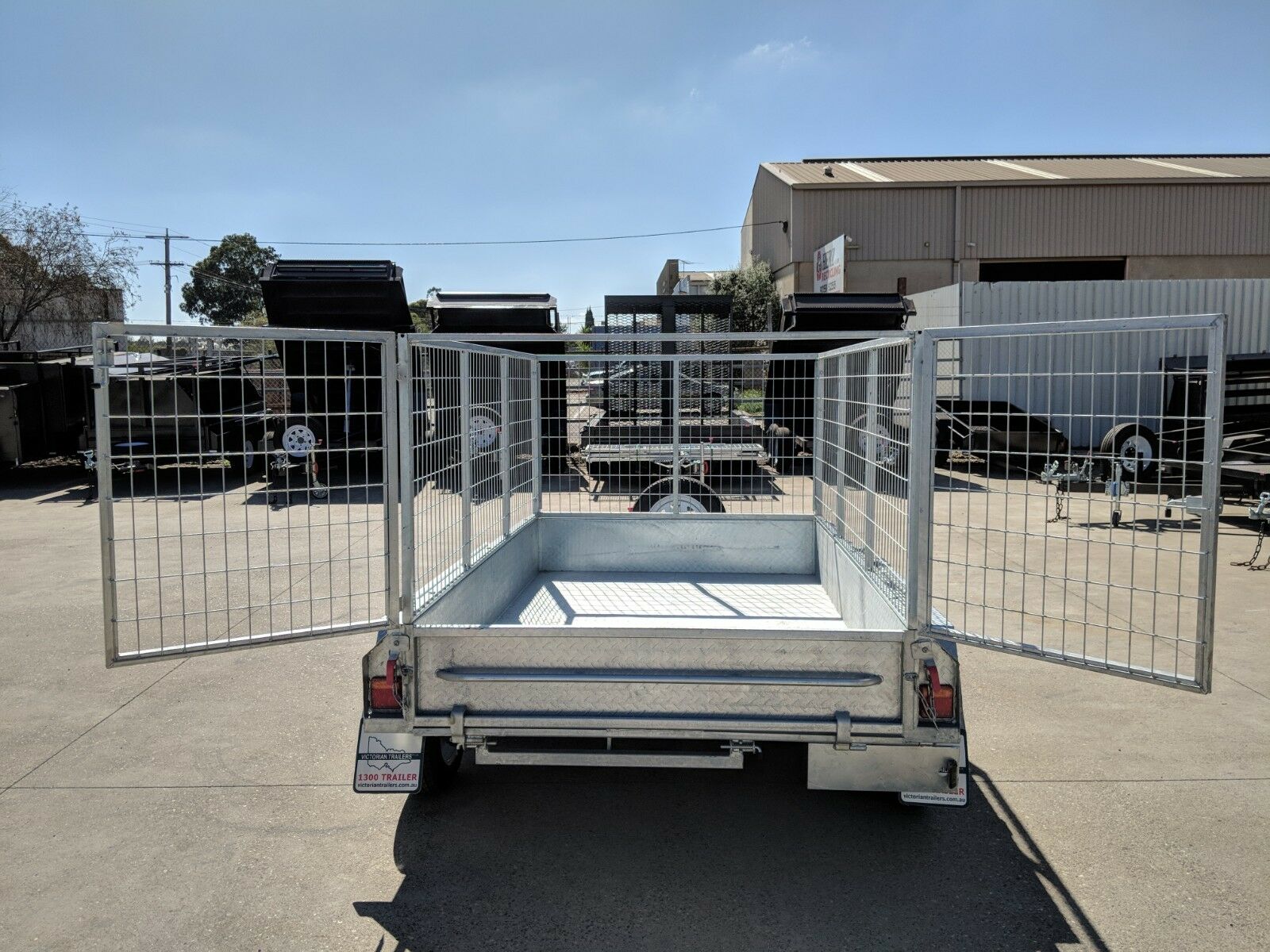 10x5 Tandem Axle 3 Ft Cage Heavy Duty Galvanised Trailer for Sale