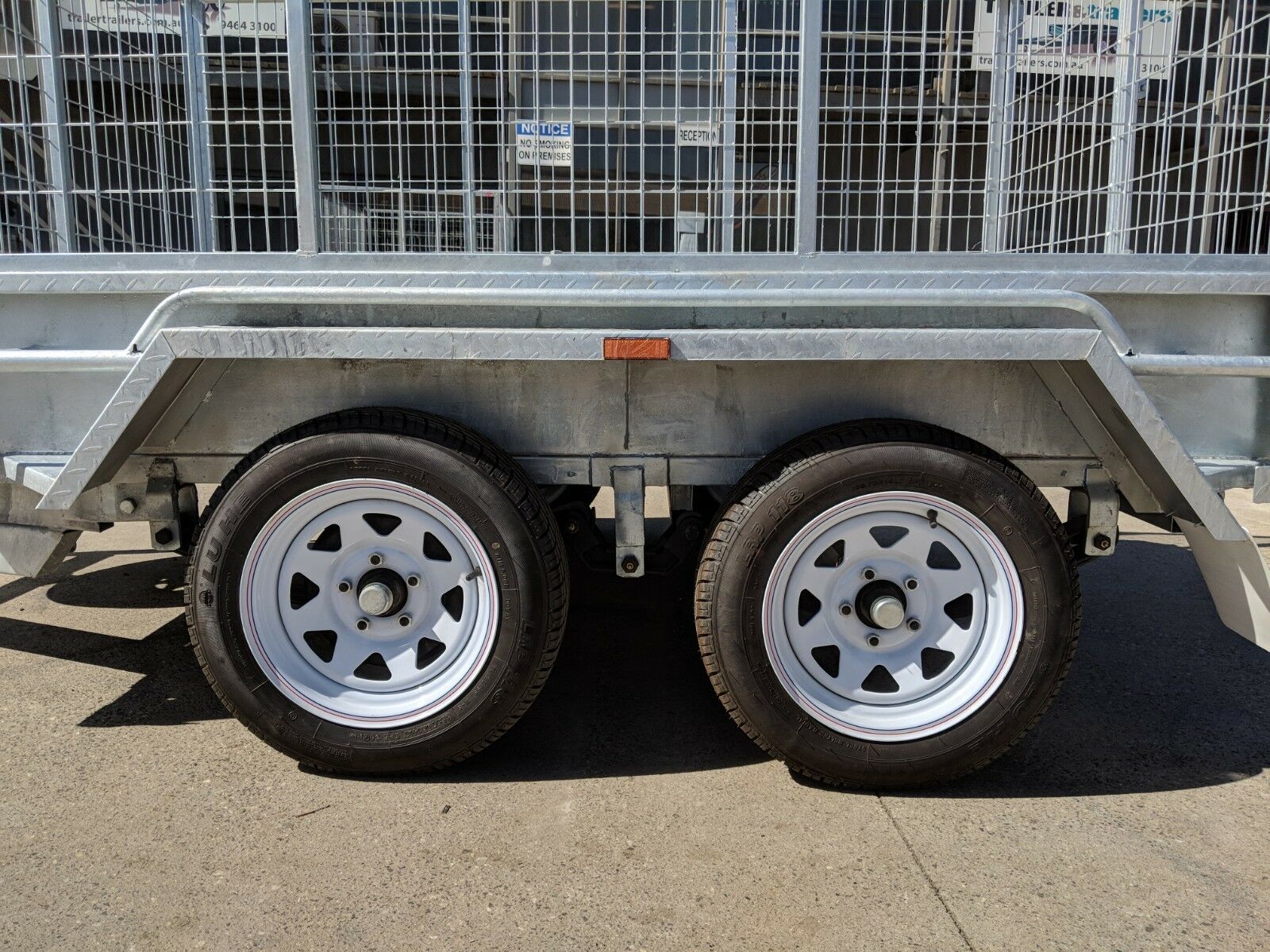 10x5 Tandem Axle 3 Ft Cage Heavy Duty Galvanised Trailer for Sale