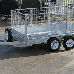 10x6 Tandem Axle 3 Ft Cage Heavy Duty Galvanised Trailer for Sale