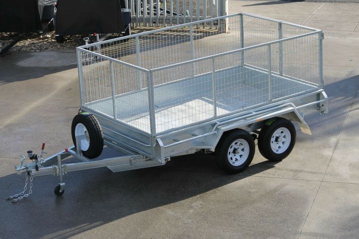 10x6 Tandem Axle 3 Ft Cage Heavy Duty Galvanised Trailer for Sale