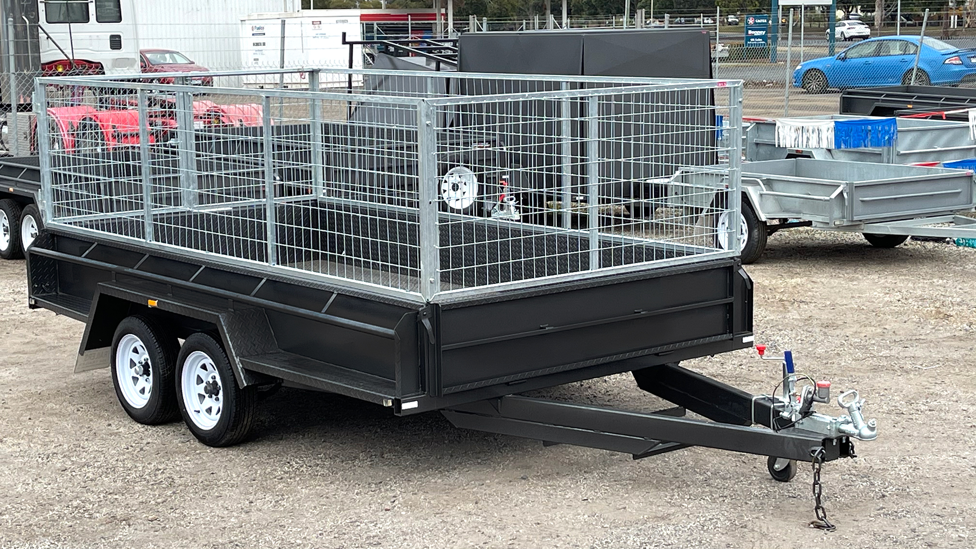 12x6 Heavy Duty 3ft / 900mm Cage Trailer for Sale Melbourne