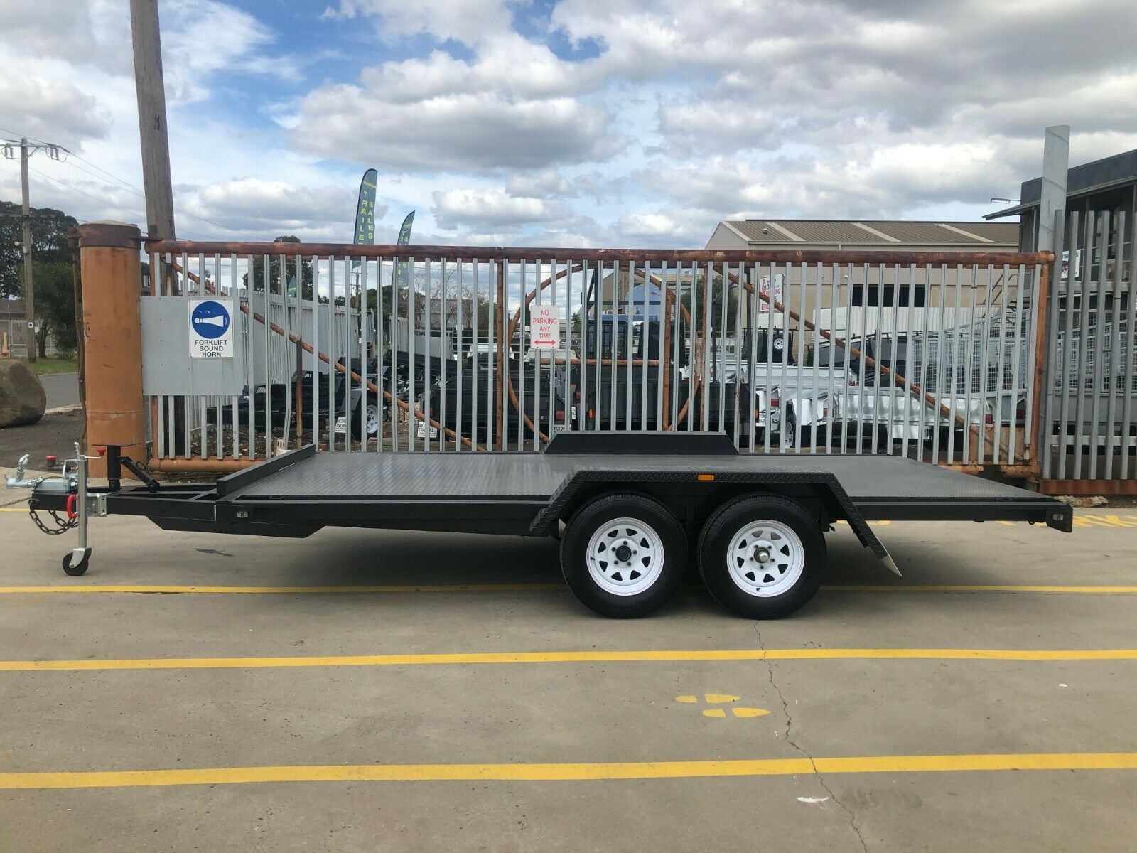 16x66 Semi Flat Top Car Trailer for Sale in Melbourne Victoria