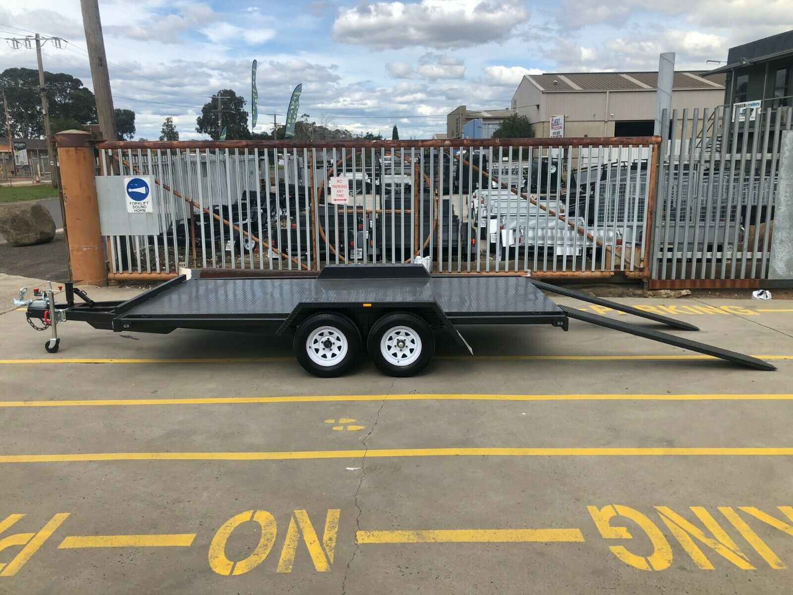 16x66 Semi Flat Top Car Trailer for Sale in Melbourne Victoria