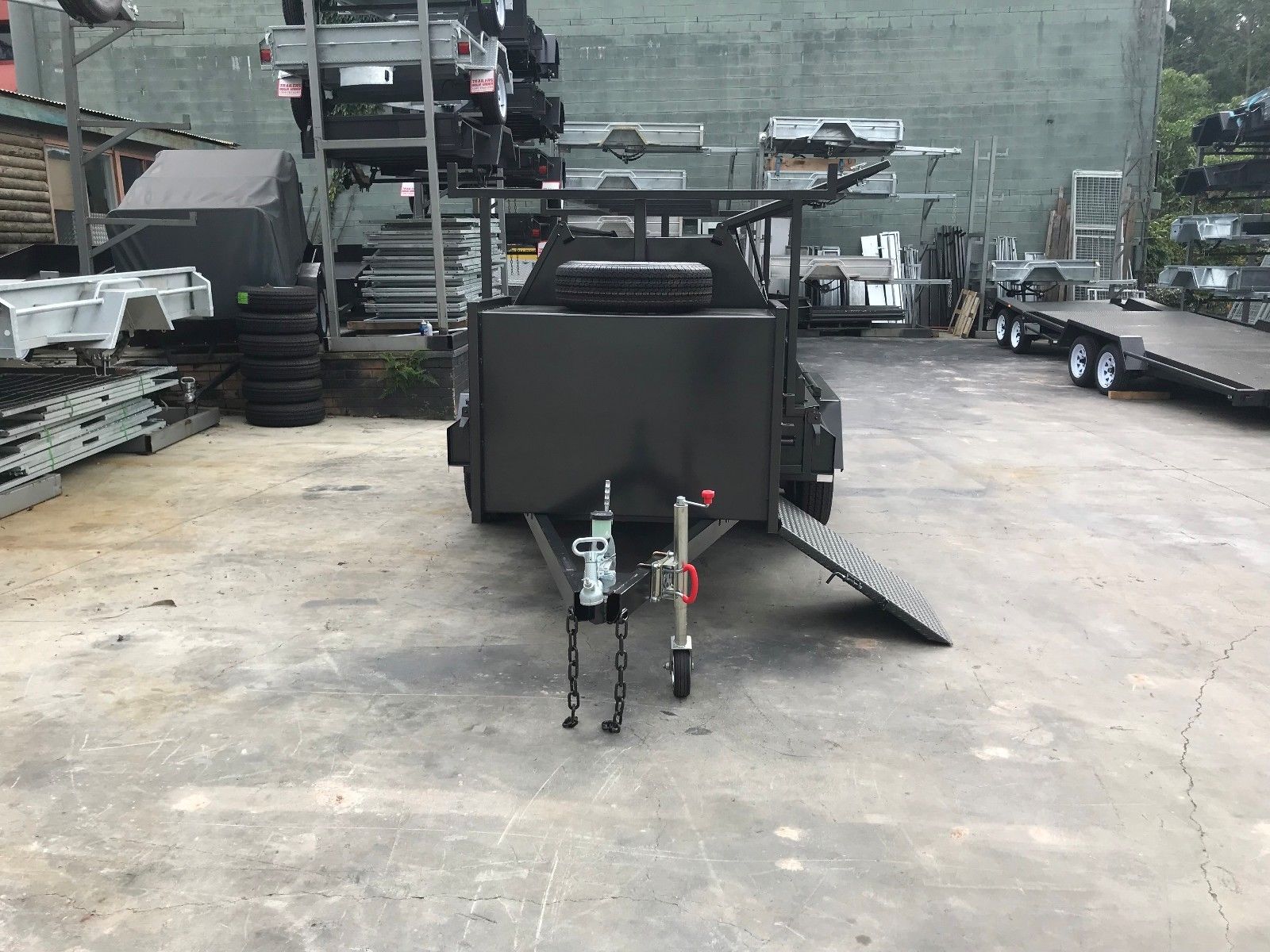 8x5 Standard Tandem Tradesman Tradie Top Trailer Compressor Box