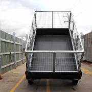 8x5 Hydraulic Tipper Trailer 2800kg Gvm 3ft cage 4 copy