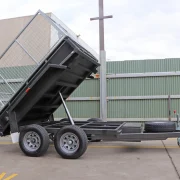 8x5 Hydraulic Tipper Trailer 2800kg Gvm 3ft cage 6 copy