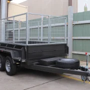 8x5 Hydraulic Tipper Trailer 2800kg Gvm 3ft cage 9 copy