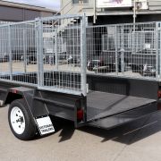 8x5 commercial heavy duty single axle cage trailer for sale