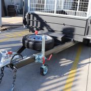 heavy duty hydraulic tipper trailer with HD Jockey wheel spare wheel