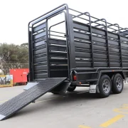 livestock trailer with drop ramp