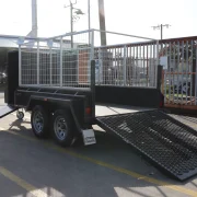 tandem lawn mower trailer