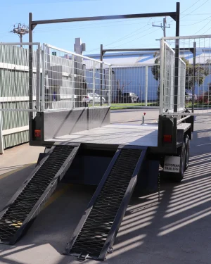 10×5 All Purpose Hydraulic Tipper Trailer | 3ft Cage | Ladder Rack | Plant Ramps <br><br><span class="gvm-3200">3200 KG ATM</span>