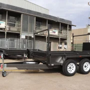 8x5 heavy duty trailer with ladder racks 10