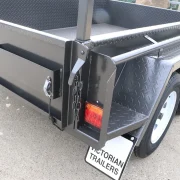 8x5 heavy duty trailer with ladder racks 18