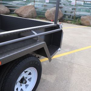 8x5 heavy duty trailer with ladder racks 19