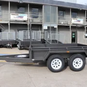 8x5 heavy duty trailer with ladder racks 2