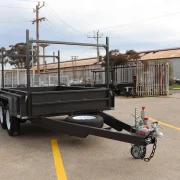 8x5 heavy duty trailer with ladder racks 7