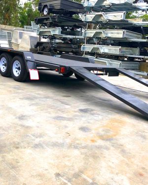 16×6’6″ 2800kg GVM Semi Flat Car Carrier Trailer for Sale<br><br><span class="gvm-2800">2800 KG ATM</span>
