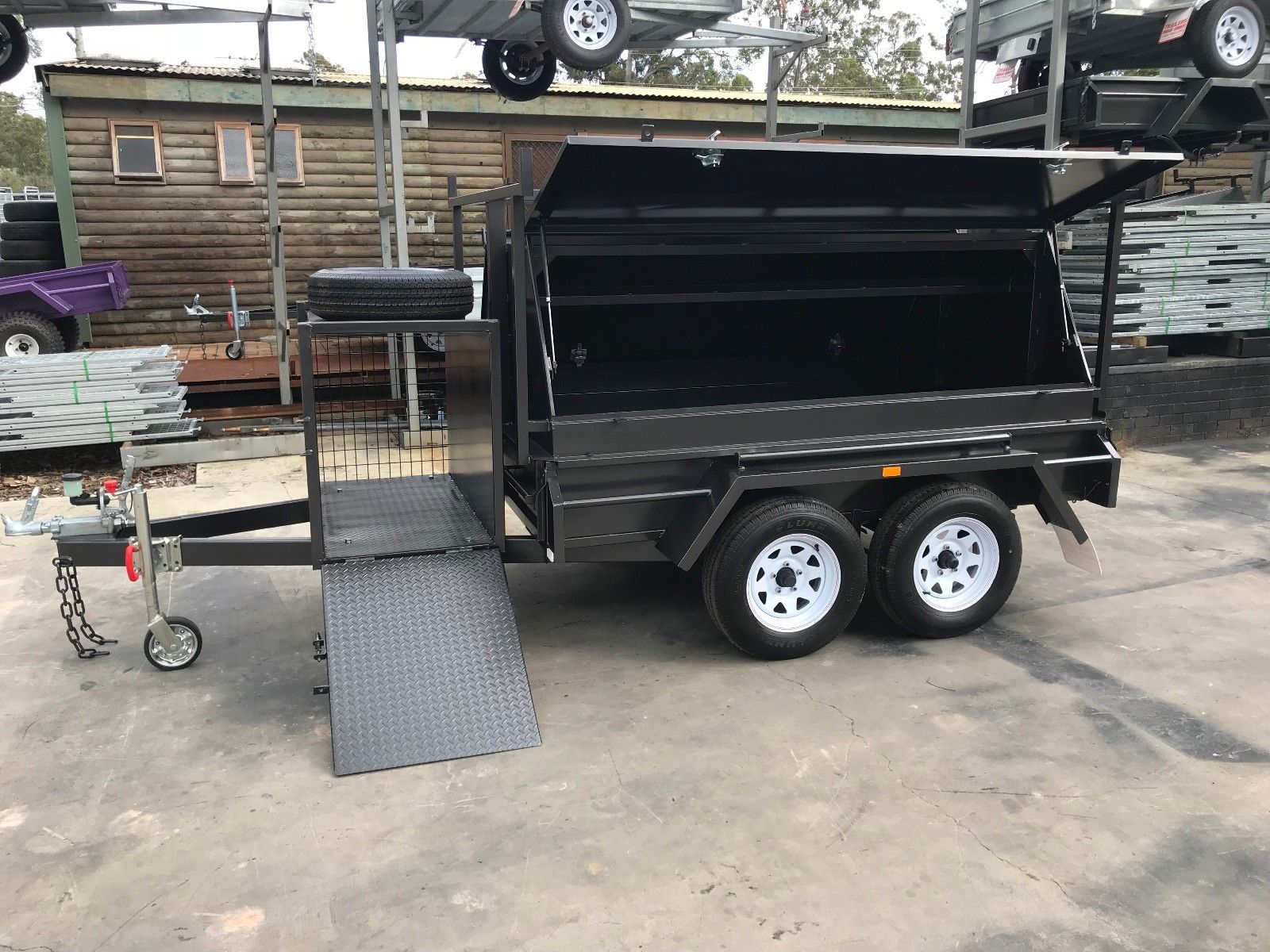 8x5 Standard Tandem Tradesman Tradie Top Trailer Compressor Box