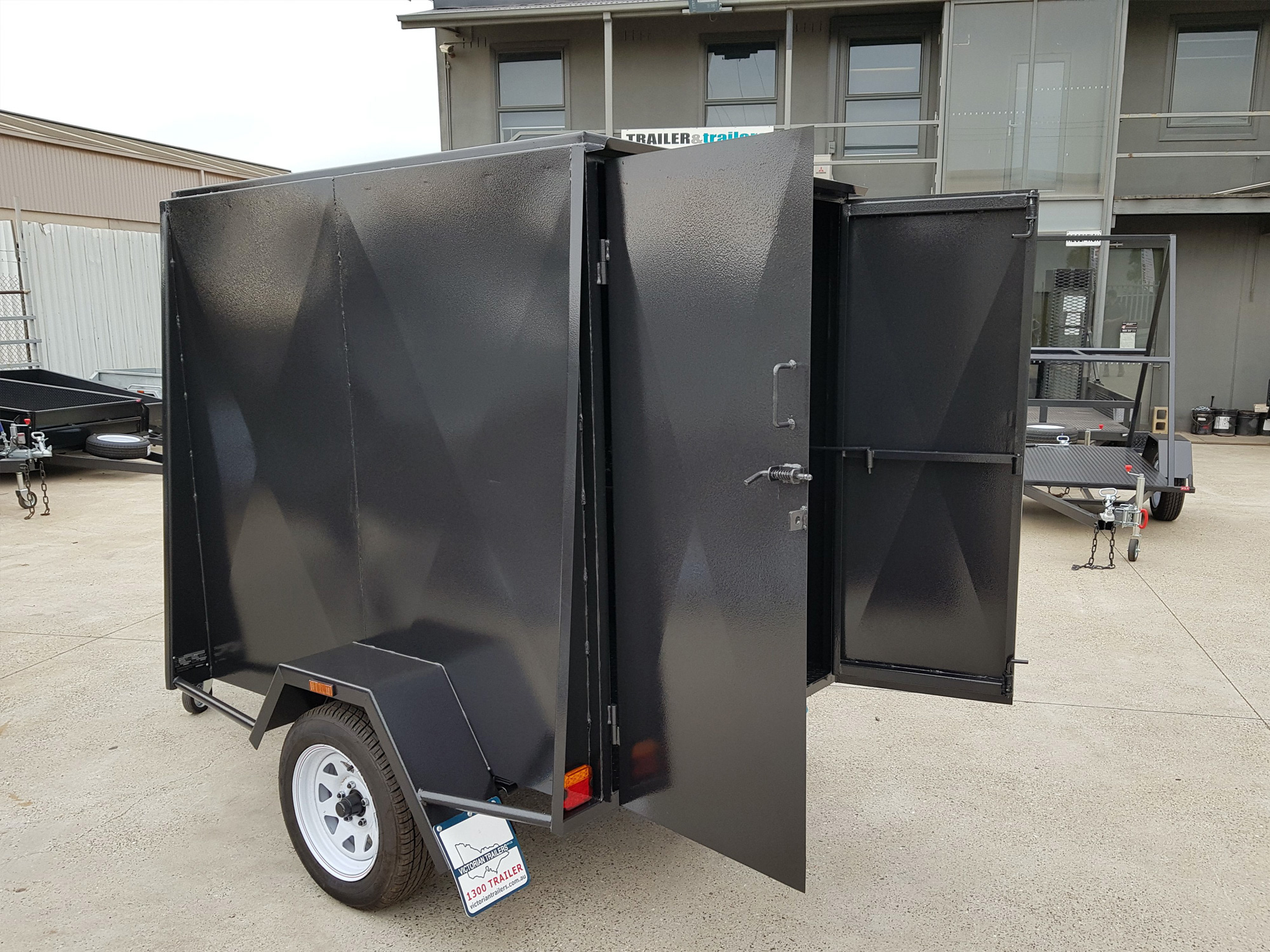 6x4 Single Axle 5Ft High Fully Enclosed Van / Cargo Trailer for Sale