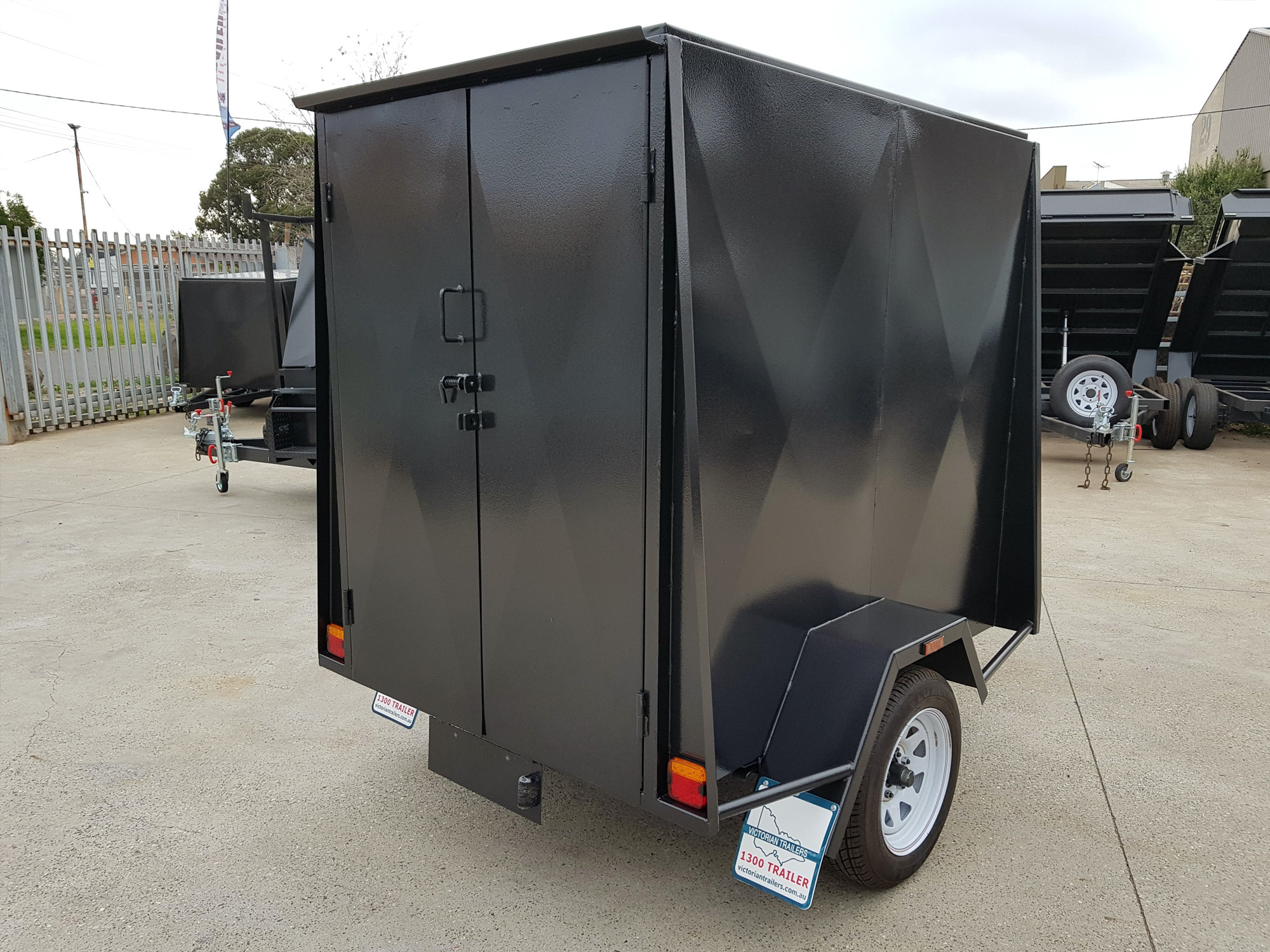 6x4 Single Axle 5Ft High Fully Enclosed Van / Cargo Trailer for Sale