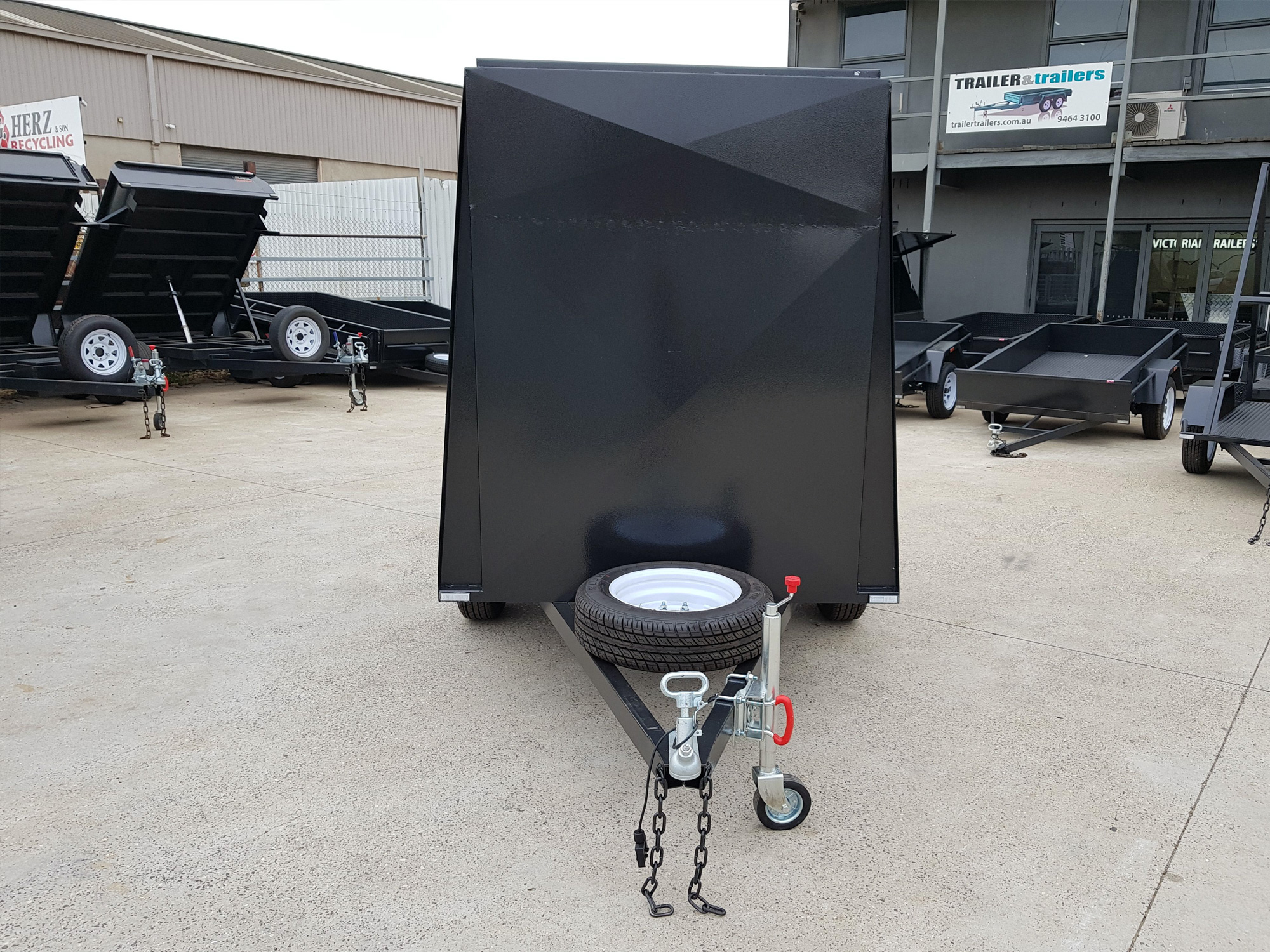 6x4 Single Axle 5Ft High Fully Enclosed Van / Cargo Trailer for Sale