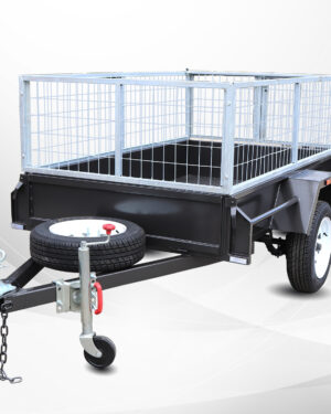 6×4 Single Axle Commercial Heavy Duty Cage Trailer with 2ft (600mm) Cage For Sale in Melbourne