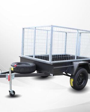 6×4 Light Duty Trailer | 3ft Galvanised Cage | Smooth Floor