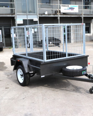 6×4 Medium Duty Checker Plate Floor Cage Trailer | 3FT Cage Trailer for Sale in Melbourne
