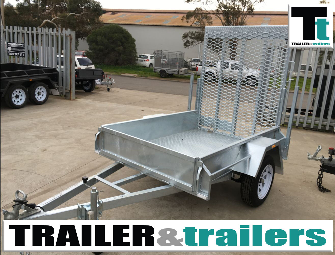 6x4 Australian Galvanised Box Trailer with Drop Ramp for Sale