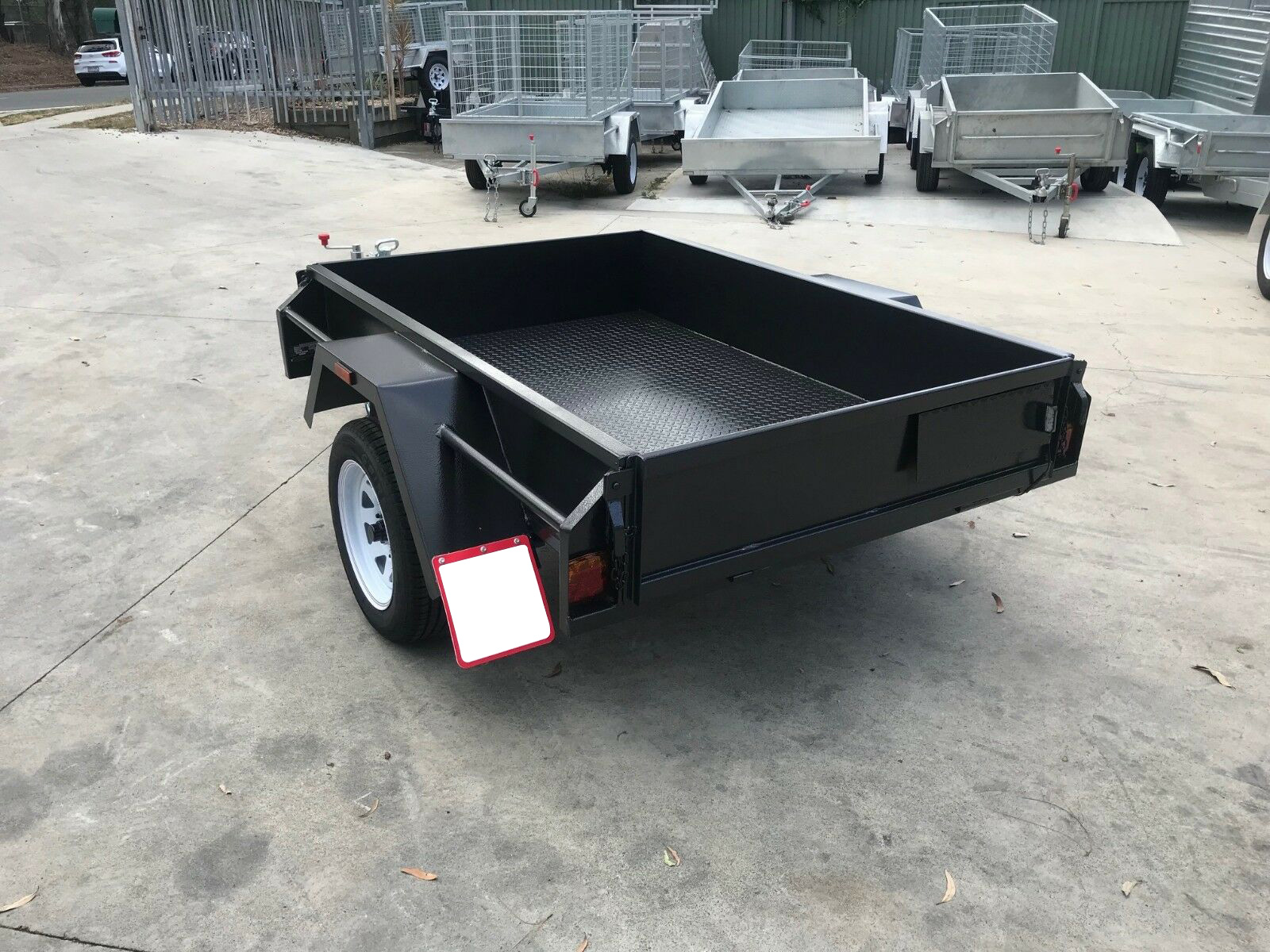 7x4 Single Axle Commercial Heavy Duty Box Trailer for Sale Melbourne