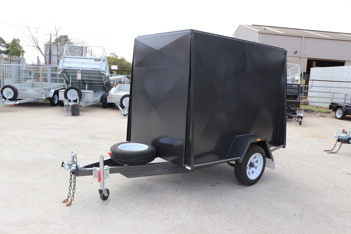 7x5 Single Axle 6Ft High Fully Enclosed Van / Cargo Trailer for Sale