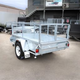 7x4 Australian Galvanised Trailer with 2ft Cage