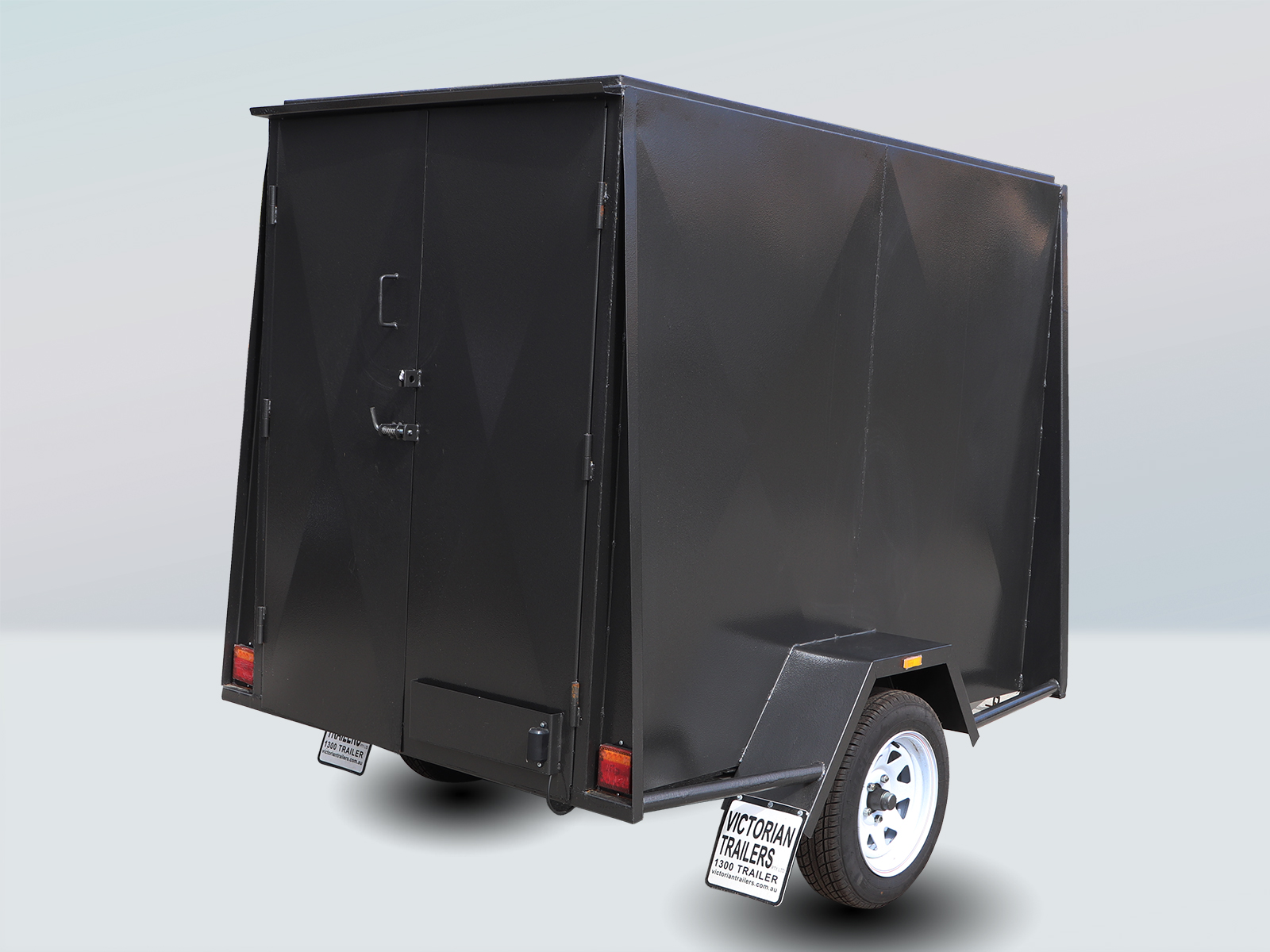 7x4 Single Axle 5Ft High Fully Enclosed Van / Cargo Trailer for Sale