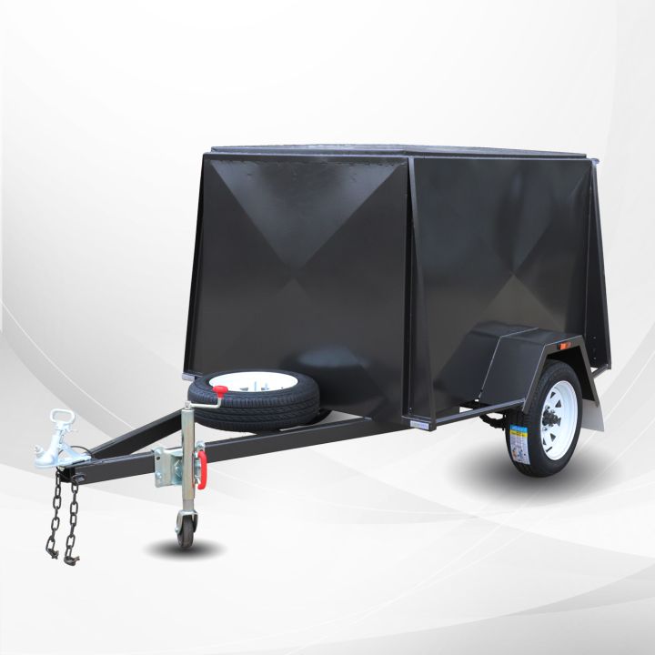 7x5 Single Axle 4Ft High Fully Enclosed Van / Cargo Trailer for Sale