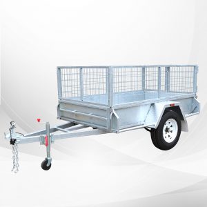 7x5 Australian Galvanised Cage Trailer with 2ft Cage