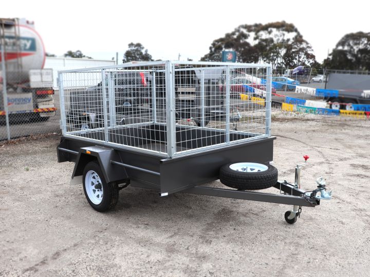 7x5 Medium Duty Single Axle Cage Trailer for Sale in Melbourne Victoria