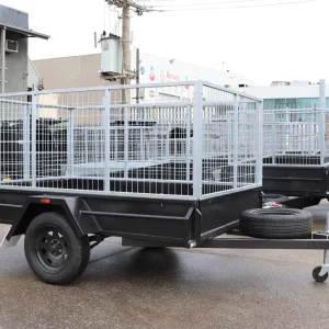 8x5 extra heavy duty single axle cage trailer for sale