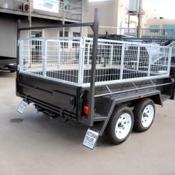 8x5 Tandem All Purpose Trailer with Cage Racks Ramps Melbourne