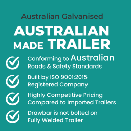 8×5 Australian Galvanised | Australian Made | Single Axle | Heavy Duty Box Trailer for Sale <br><br><span class="aussie-build">Australian Made Trailer</span>