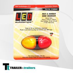 LED Autolamps 37ARM2P Red and Amber Side Markers for Trailers Melbourne