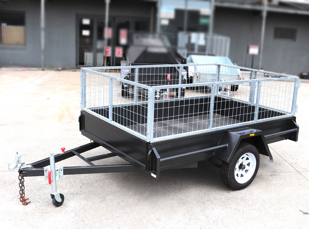 8x5 Commercial Heavy Duty Trailer with 2Ft (600mm) Cage - Melbourne