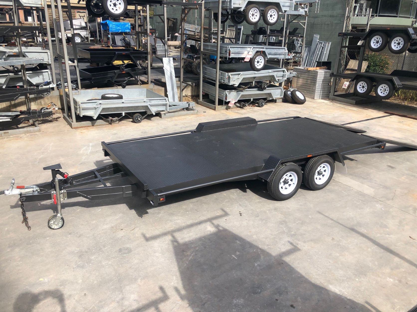 14X6’6″ 2800kg GVM Semi Flat Car Carrier Trailer for Sale2800 KG ATM ...