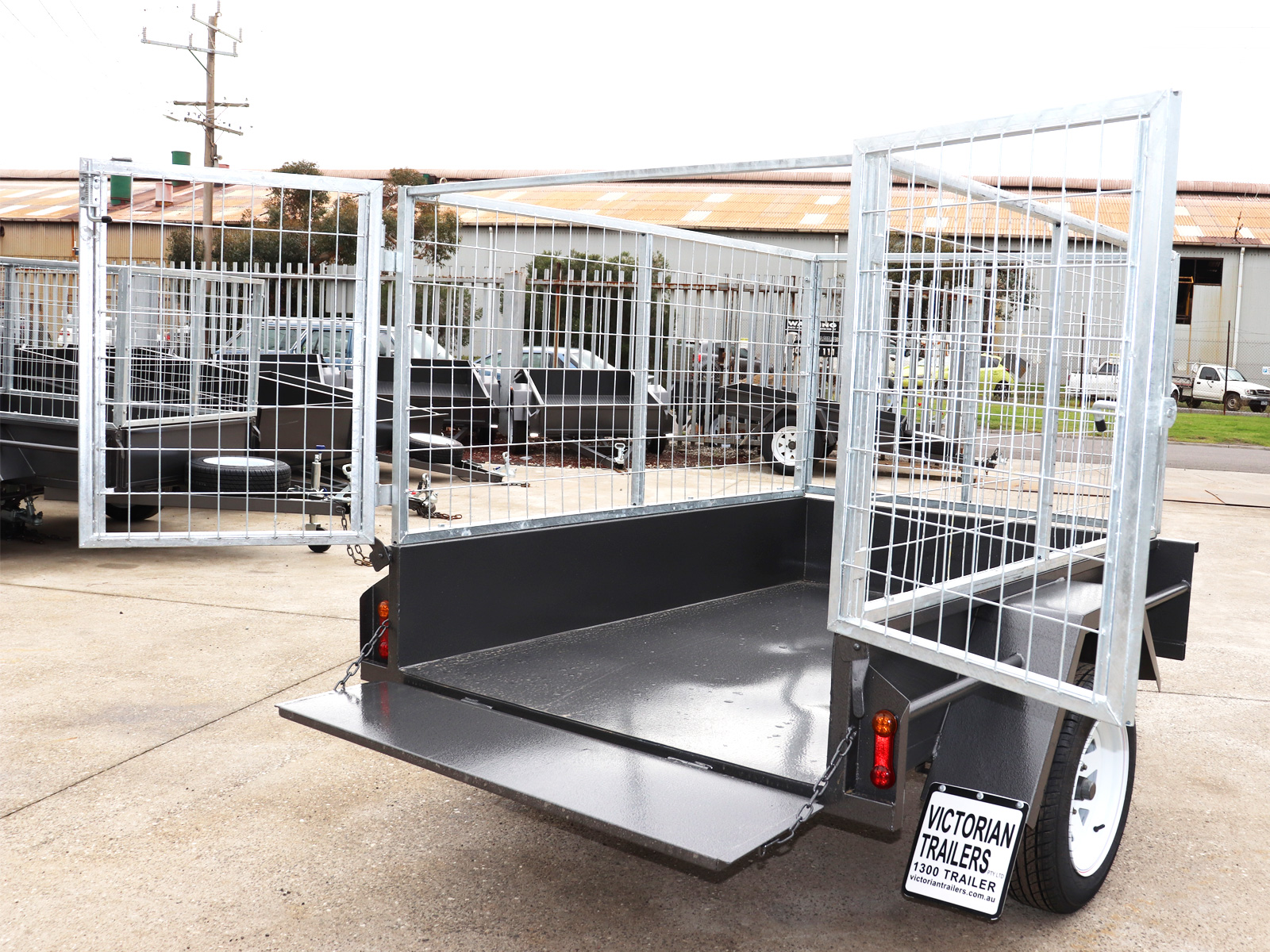 6x4 Medium Duty Single Axle Cage Trailer for Sale in Melbourne Victoria