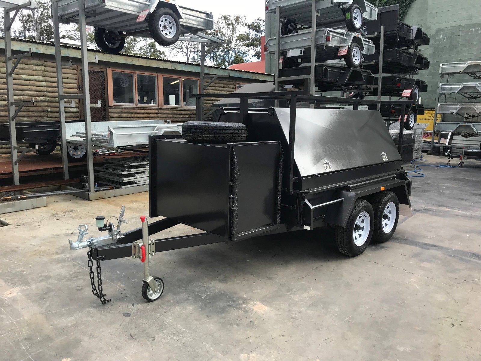 8x5 Standard Tandem Tradesman Tradie Top Trailer Compressor Box