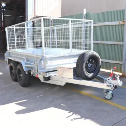 Galvanised Hydraulic Tipper Trailer with 3ft Cage