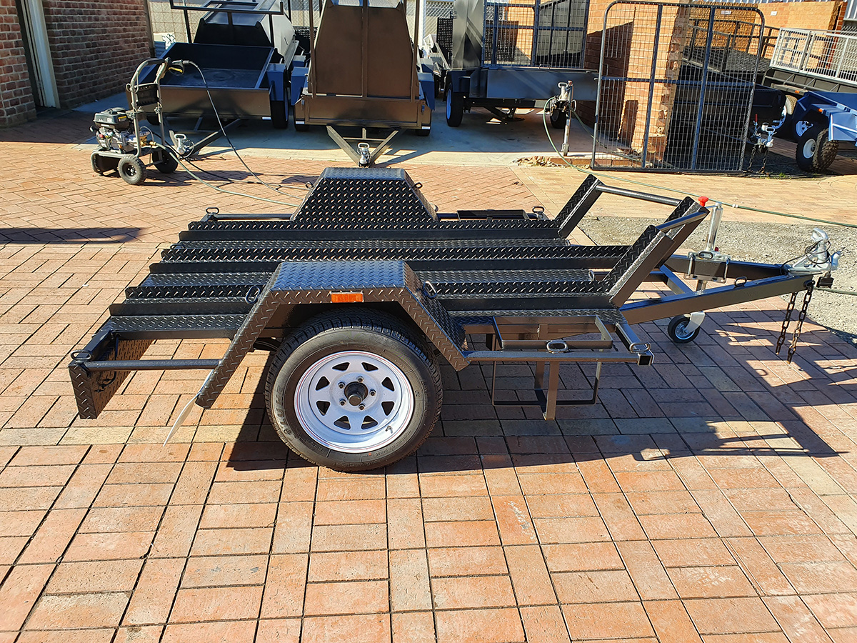 6x4 Deluxe Heavy Duty Motor Bike Trailer for Sale Melbourne Victoria