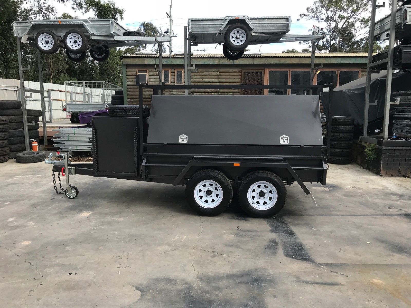 8x5 Standard Tandem Tradesman Tradie Top Trailer Compressor Box